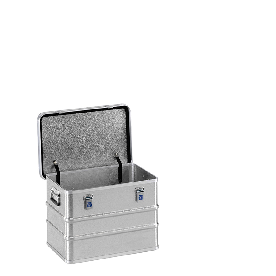 [048359] Arcón de aluminio con tapa, cierres de palanca y asas integradas - Dim.: 588x388x410h mm - Aluminio