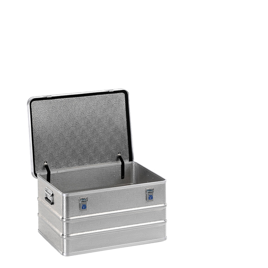 [048362] Arcón de aluminio con tapa, cierres de palanca y asas integradas - Dim.: 721x521x380h mm - Aluminio