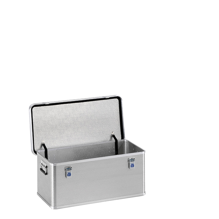 [048363] Arcón de aluminio con tapa, cierres de palanca y asas integradas - Dim.: 788x388x340h mm - Aluminio