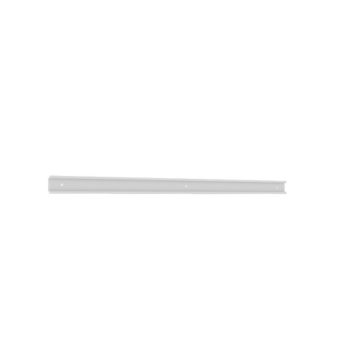 [048558] Perfil metálico porta contenedores para fijación a pared - Dim.: 970x50h mm - Gris ral 7035