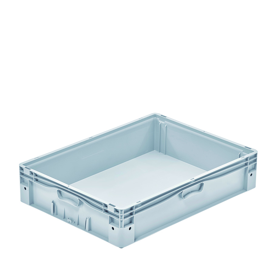 [048564] Contenedor plástico Basicline Plus - Dim.: 800x600x175h mm - Gris