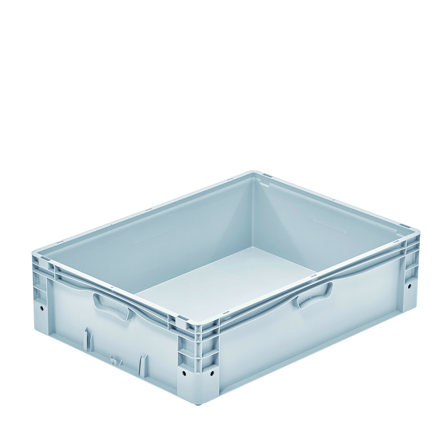 [048565] Contenedor plástico Basicline Plus - Dim.: 800x600x220h mm - Gris