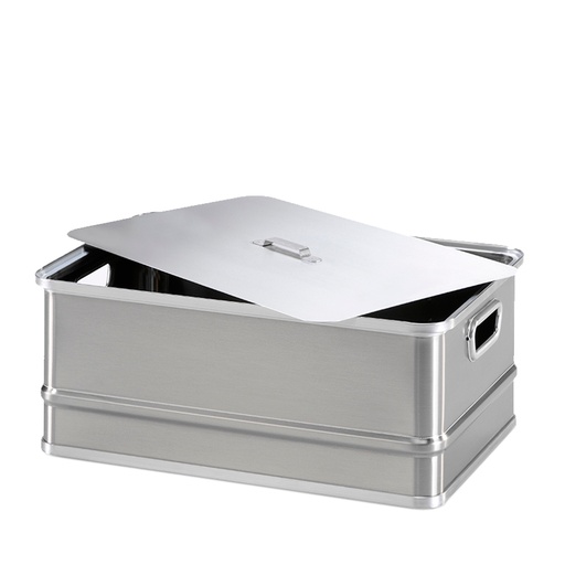 [048639] Tapa metálica apoyable con asa para caja de aluminio - Dim.: 620x400 mm - Aluminio