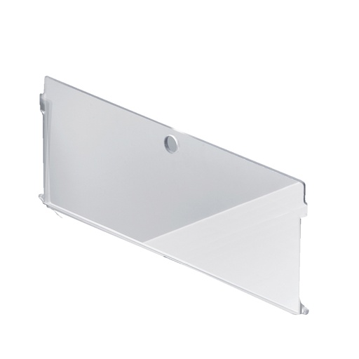 [048690] Tapa frontal transparente para ventana de contenedor plástico Basicline Plus - Dim.: 395x4x110h mm - Transparente