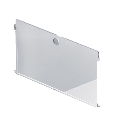 [048691] Tapa frontal transparente para ventana de contenedor plástico Basicline Plus - Dim.: 395x4x210h mm - Transparente