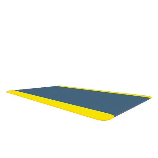 [048753] Estera antifatiga de alto rendimiento  - Dim.: 0,91x1,52 m - Negro y amarillo