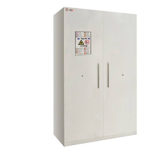 [048758] Armario de seguridad con resistencia al fuego de 90 minutos - Dim.: 1200x600x1950h mm - Gris ral 7035