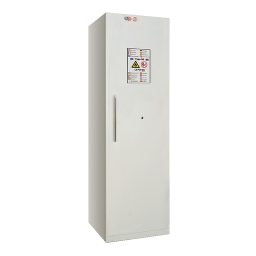 [048759] Armario de seguridad con resistencia al fuego de 90 minutos - Dim.: 595x600x1950h mm - Gris ral 7035