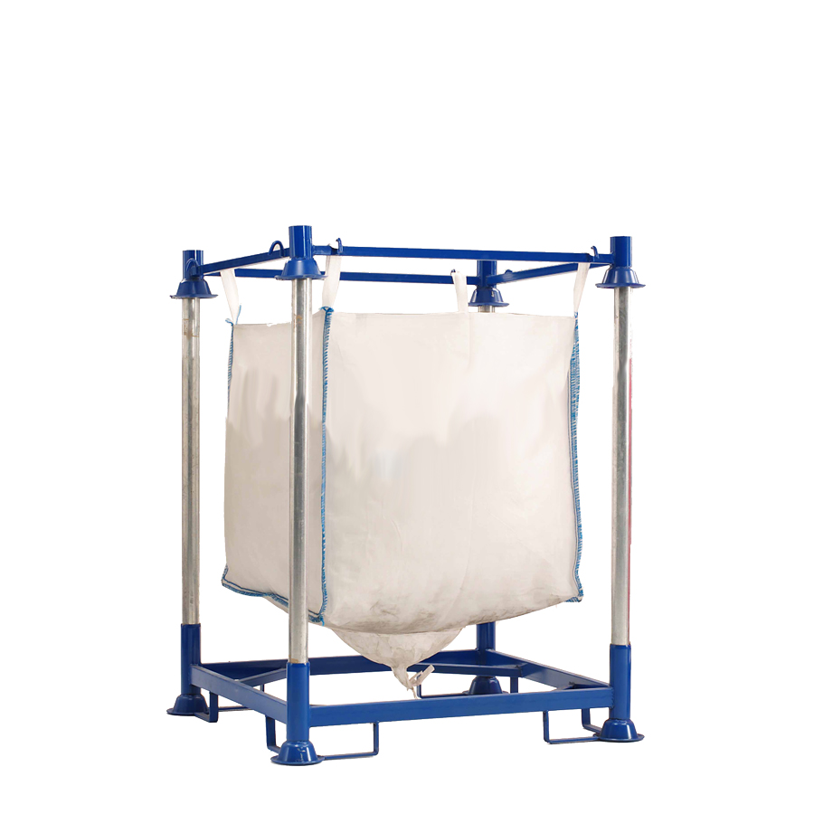 [048854] Estantería metálica porta sacos - Dim.: 1250x1255x1750h mm - Azul ral 5010