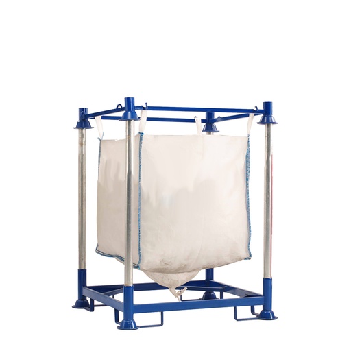 [048854] Estantería metálica porta sacos - Dim.: 1250x1255x1750h mm - Azul ral 5010