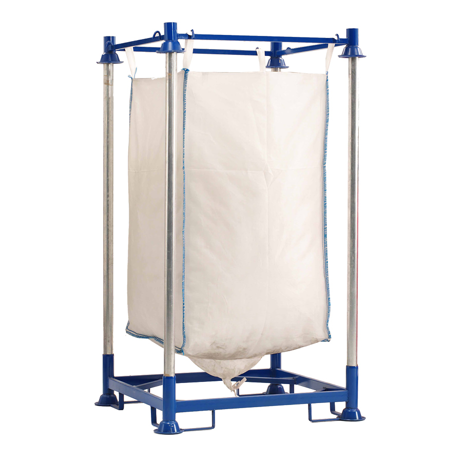 [048856] Estantería metálica porta sacos - Dim.: 1250x1255x2750h mm - Azul ral 5010