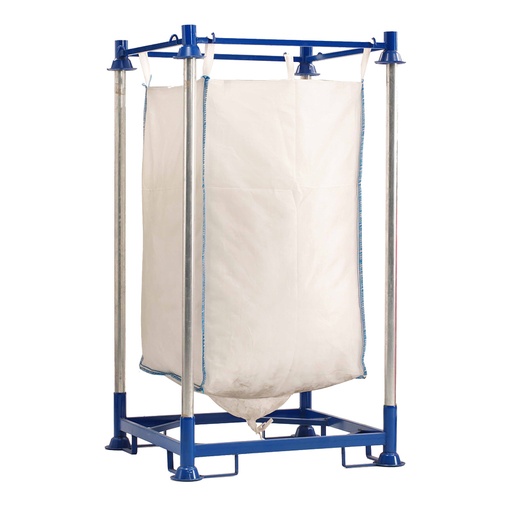 [048856] Estantería metálica porta sacos - Dim.: 1250x1255x2750h mm - Azul ral 5010