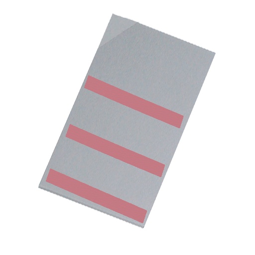 [048885] Pack de 10 unidades de etiquetero plástico transparente - Dim.: 105x175x3h mm