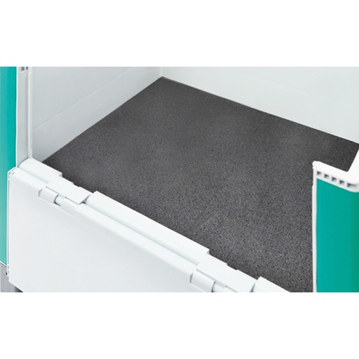 [048893] Pack de 10 alfombras antideslizantes para ubicar como fondo de contenedor - Dim.: 720x520x8h mm - Negro