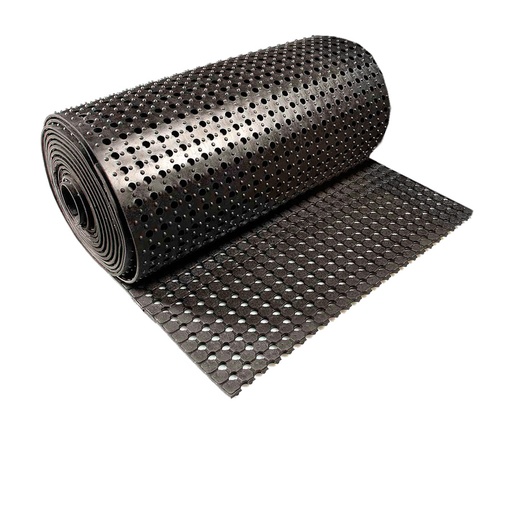 [048943] Rollo de caucho para zonas de paso exteriores - Dim.: 600x10000x10 mm - Negro