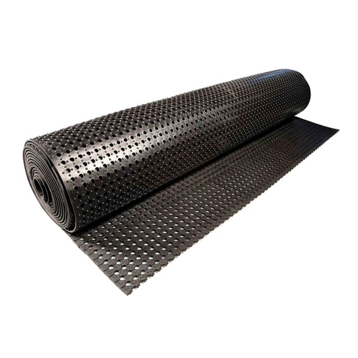 [048945] Rollo de caucho para zonas de paso exteriores - Dim.: 1830x10000x10 mm - Negro