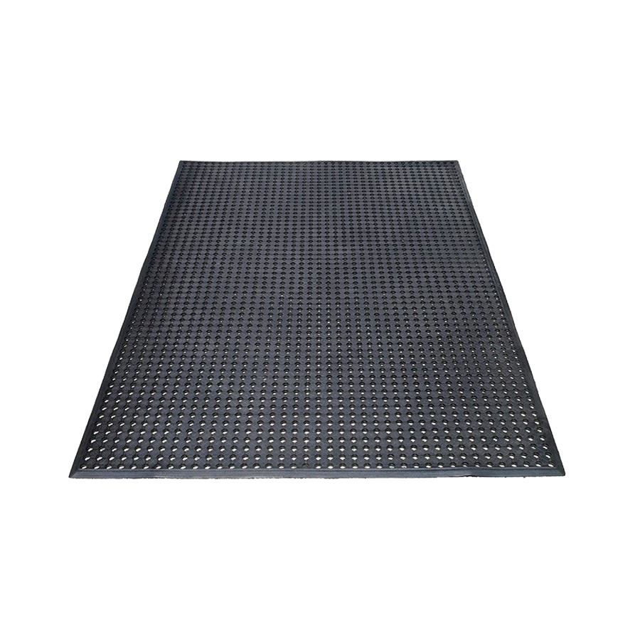 [048947] Alfombra de caucho para zonas de paso exteriores - Dim.: 1800x1200x10 mm - Negro