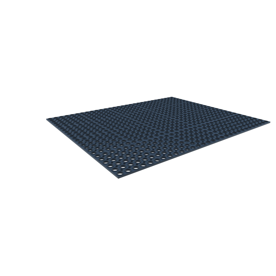 [048948] Alfombra de caucho natural para máquina herramienta - Dim.: 1000x1500x14h mm - Negro