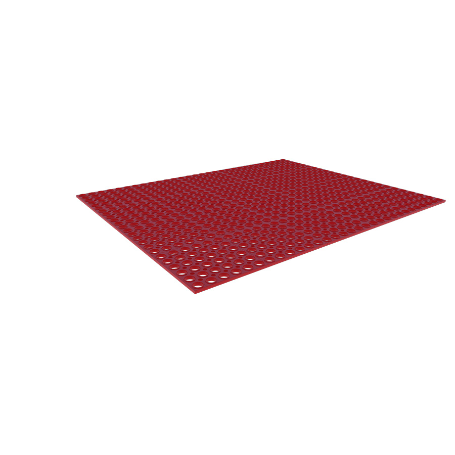 [048949] Alfombra de caucho nitrílico para máquina herramienta - Dim.: 1000x1500x14h mm - Granate