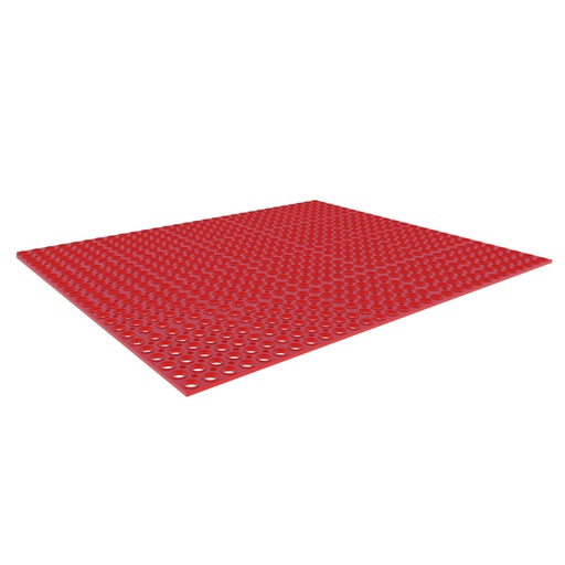 [048949] Alfombra de caucho nitrílico para máquina herramienta - Dim.: 1000x1500x14h mm - Granate