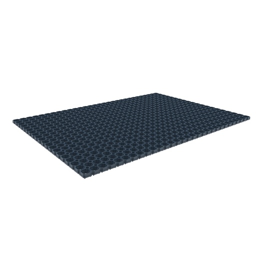 [048952] Alfombra de caucho para máquina herramienta - Dim.: 800x1200x23h mm - Negro