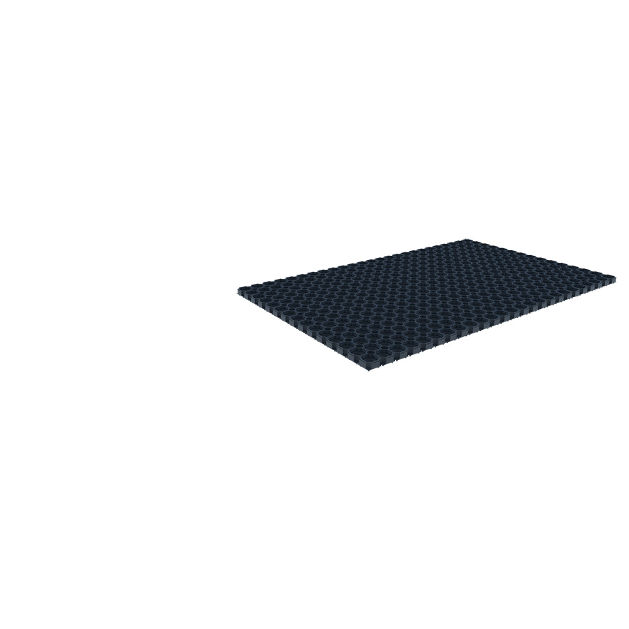 [048954] Alfombra de caucho para máquina herramienta - Dim.: 500x1000x22h mm - Negro