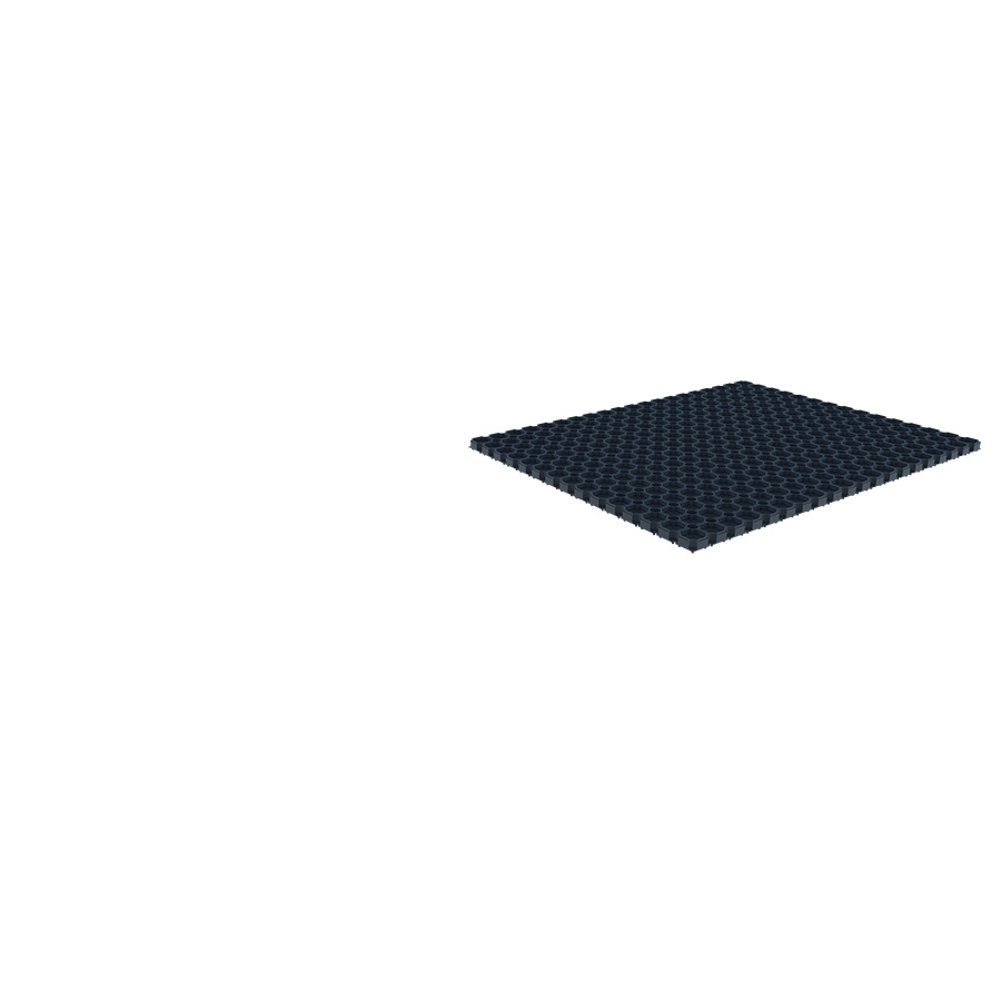 [048955] Alfombra de caucho para máquina herramienta - Dim.: 500x800x22h mm - Negro