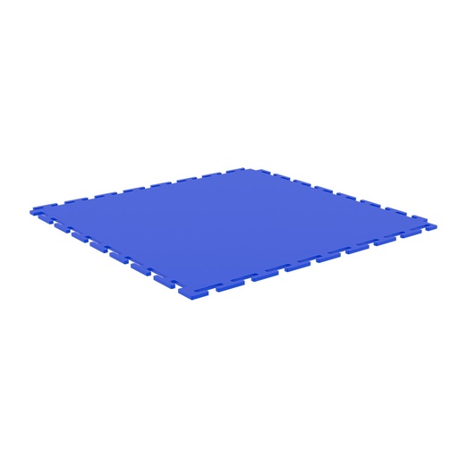 [048964] Pack de 10 losetas de PVC encajables con superficie rugosa - Dim.: 501x501x5h mm - Azul