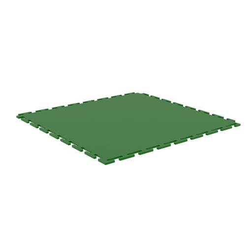 [048966] Pack de 10 losetas de PVC encajables con superficie rugosa - Dim.: 501x501x5h mm - Verde