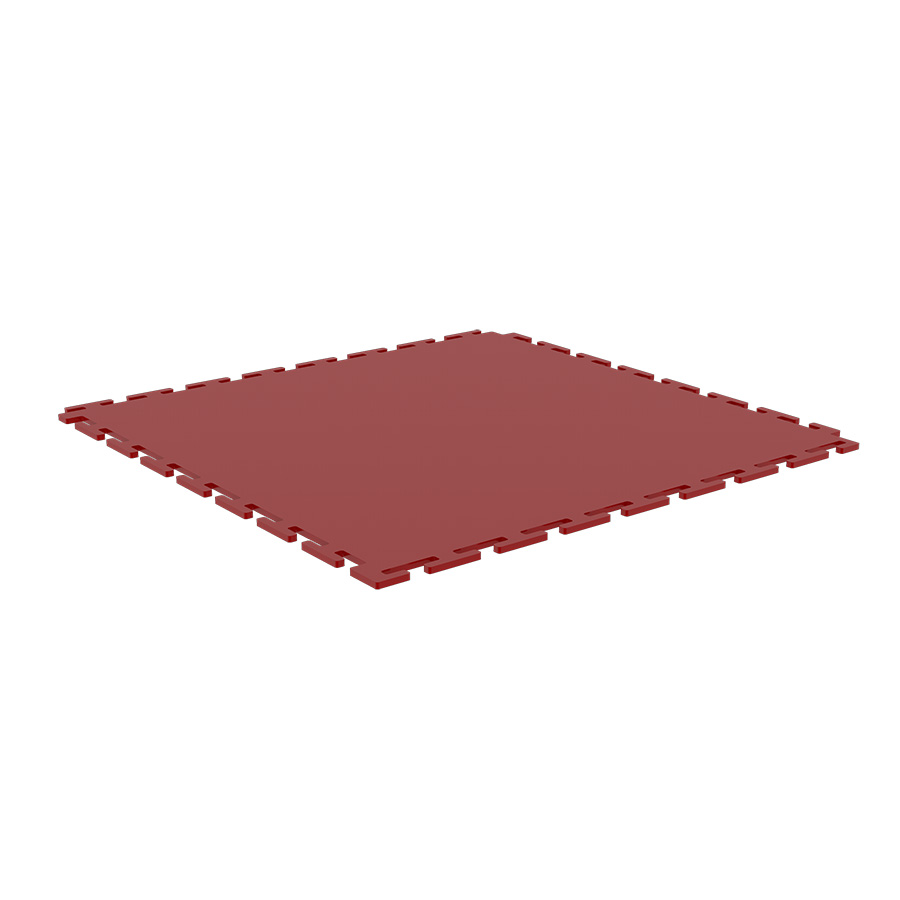 [048968] Loseta de PVC encajable con superficie rugosa - Dim.: 501x501x5h mm - Rojo