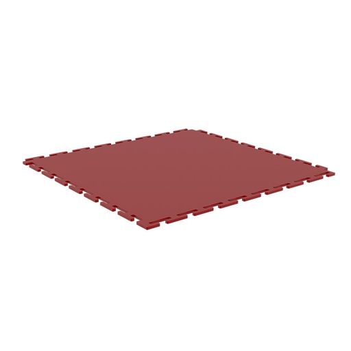 [048968] Loseta de PVC encajable con superficie rugosa - Dim.: 501x501x5h mm - Rojo