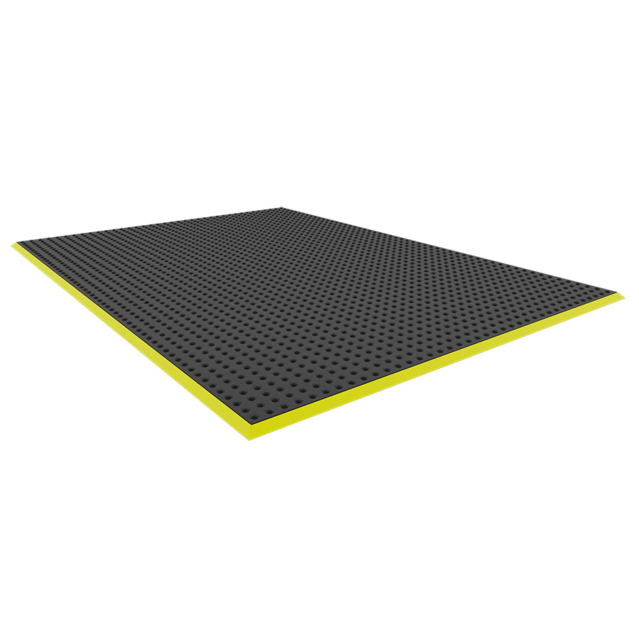 [048992] Alfombra ergonómica de seguridad - Dim.: 1200x900x16h mm - Negro
