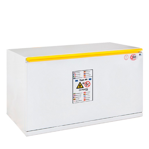 [049037] Armario ignífugo con resistencia al fuego de 90 minutos con 1 cajón extraible - Dim.: 1100x520x720h mm - Gris ral 7035