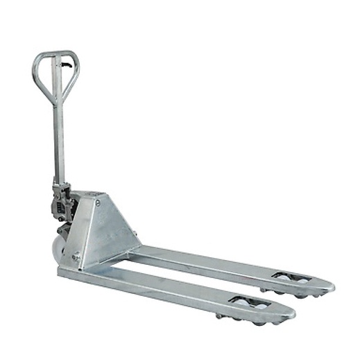 [049201] Transpaleta manual de 2500 kg de carga máxima - Dim. horquillas 1150x525 mm - Galvanizada