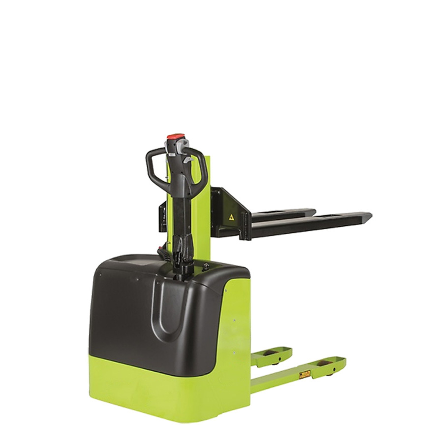 [049214] Apilador de tracción y elevación eléctrica (batería de gel y cargador incorporado) - Carga 1000 kg - Elevación 900 mm - Verde Pantone 382C