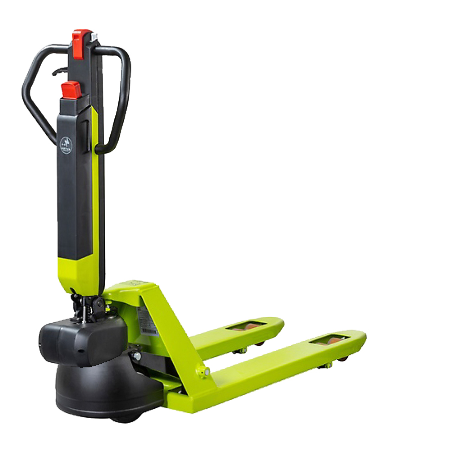 [049261] Transpaleta eléctrica de 1200 kg (sin cargador) - movimiento y elevación eléctricos - Dim. palas: 800x525 mm - Verde Pantone 382C