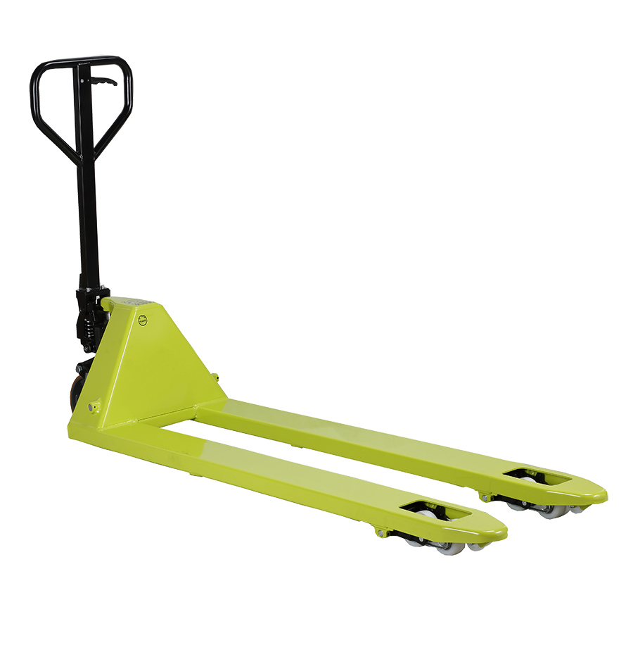 [049275] Transpaleta manual estándar - Dim. palas 1150x525 mm - Carga 2500 kg - Verde Pantone 382C