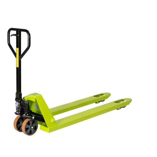 [049275] Transpaleta manual estándar - Dim. palas 1150x525 mm - Carga 2500 kg - Verde Pantone 382C