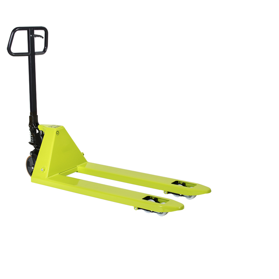 [049293] Transpaleta manual super baja - Dim. palas 1150x525 mm - Carga 2000 kg - Verde Pantone 382C