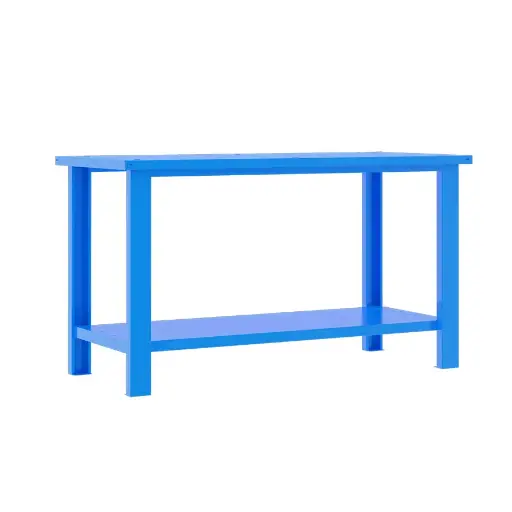 [049315] Banco de trabajo desmontable con encimera de acero - Dim.: 1500x700x860h mm - Azul ral 5015