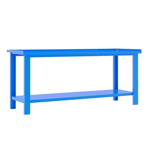 [049344] Banco de trabajo desmontable con encimera de acero - Dim.: 2000x700x890h mm - Azul ral 5015