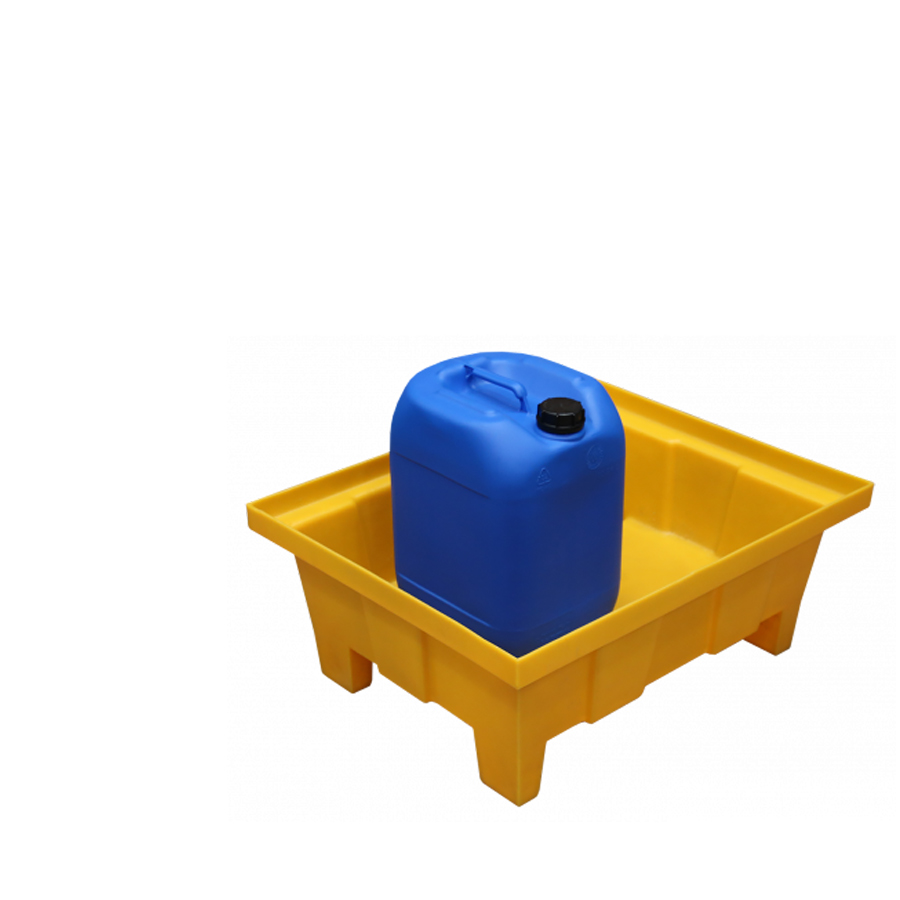 [049400] Cubeta colectora plástica de 70 lts. de capacidad para botellas y garrafas - Dim.: 810x640x340h mm - Amarillo