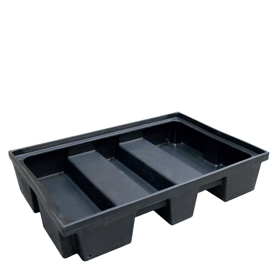 [049413] Cubeta colectora plástica de 120 lts. de capacidad para botellas y garrafas - Dim.: 1240x840x230h mm - Negro