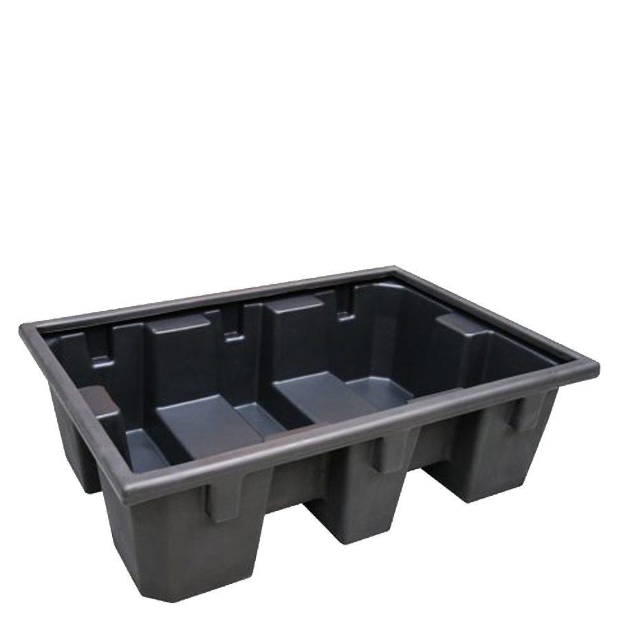 [049436] Cubeto de retención de plástico - Cap.: 240 lts. - Dim.: 1300x900x390h mm - Negro