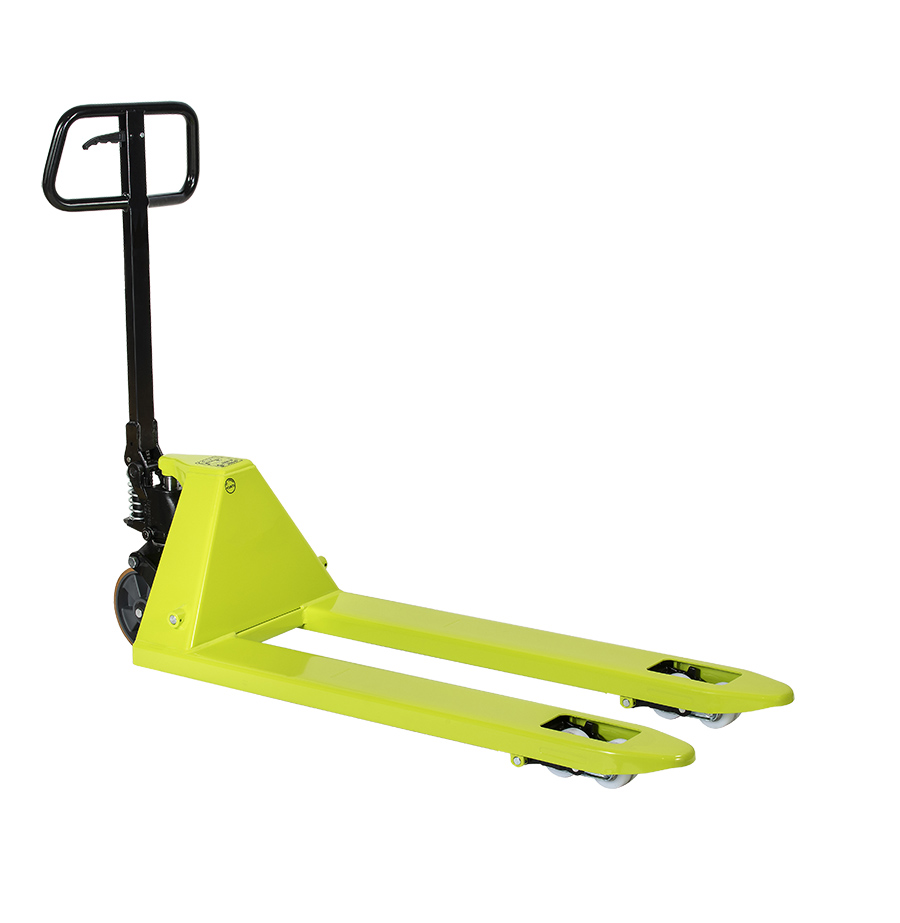 [049609] Transpaleta manual larga - Dim. palas 1220x525 mm - Carga 2500 kg - Verde Pantone 382C