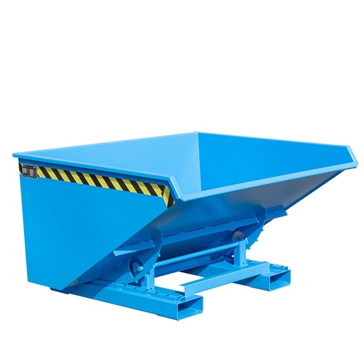 [049700] Contenedor metálico autobasculante eco de 0,9 m³ de capacidad - Dim.: 1260x1570x835h mm - azul ral 5012