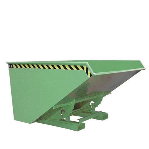 [049706] Contenedor metálico autobasculante eco de 1,2 m³ de capacidad - Dim.: 1720x1070x1103h mm - verde ral 6011