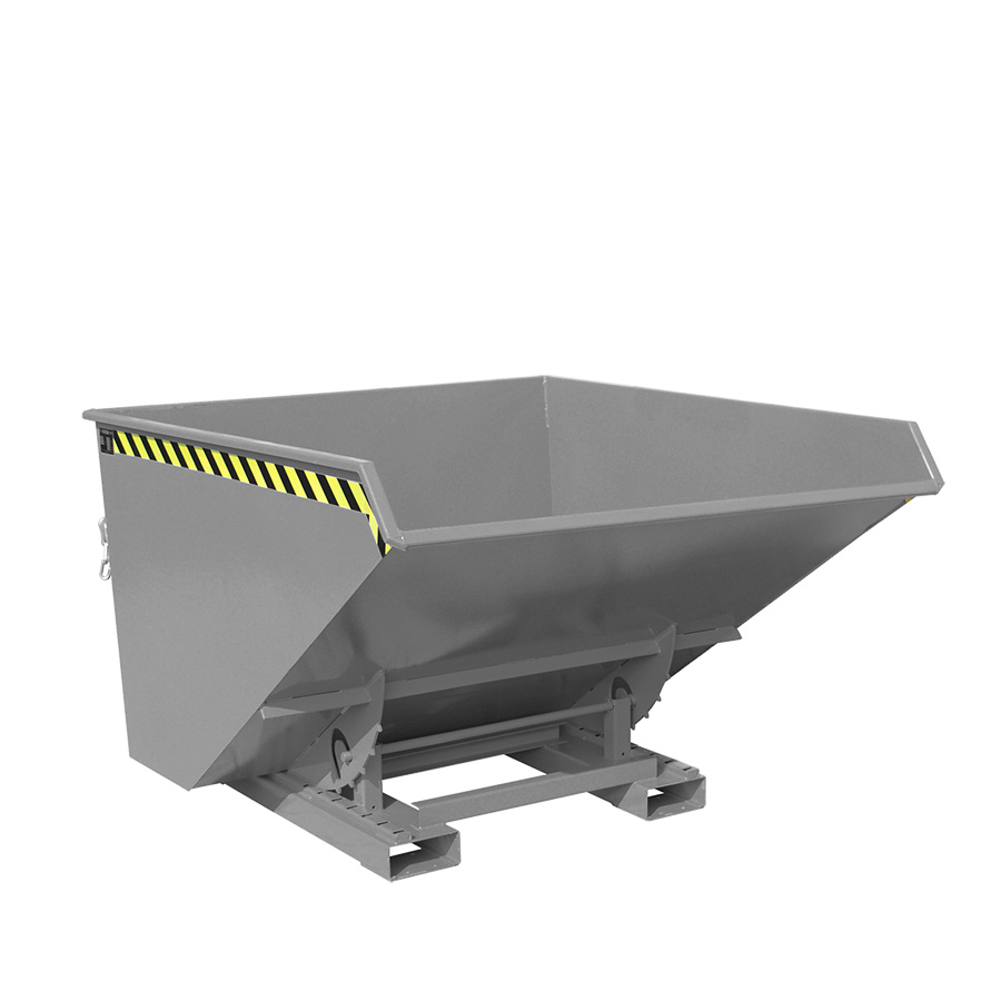 [049711] Contenedor metálico autobasculante eco de 1,7 m³ de capacidad - Dim.: 1720x1570x1103h mm - gris ral 7005