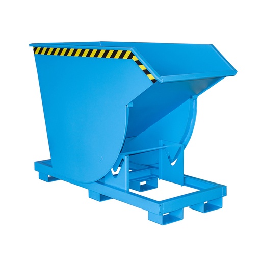 [049824] Contenedor metálico basculante estándar de 0,75 m³ - Dim.: 1760x820x1270h mm - azul ral 5012