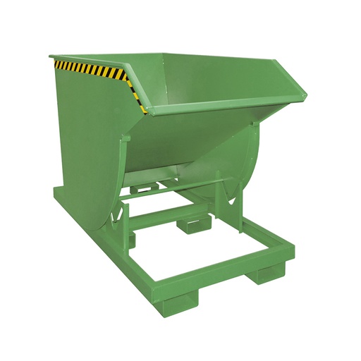 [049957] Contenedor metálico basculante estándar de 1,0 m³ - Dim.: 1760x1060x1270h mm - verde ral 6011